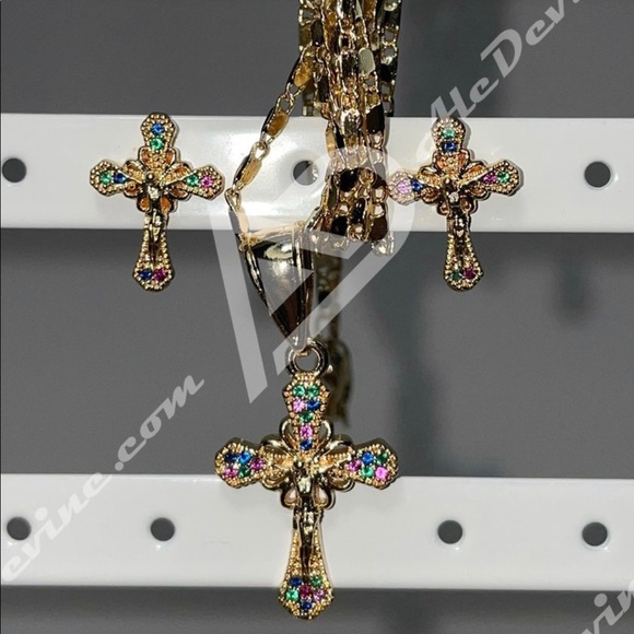 Cross Set (gold plated) - Picture 1 of 6